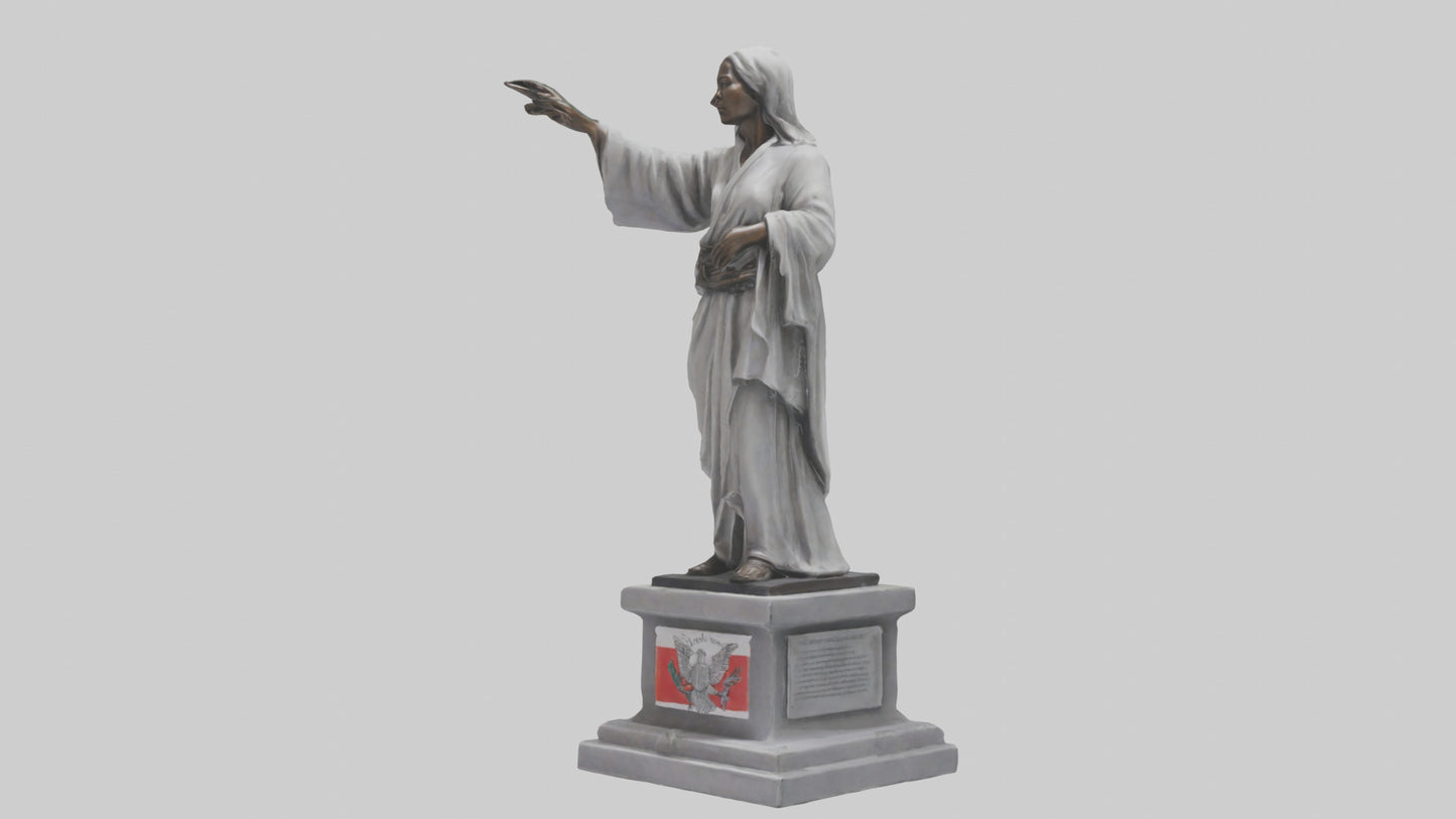 3D model Peaceful Resistance statue model VR / AR / low-poly