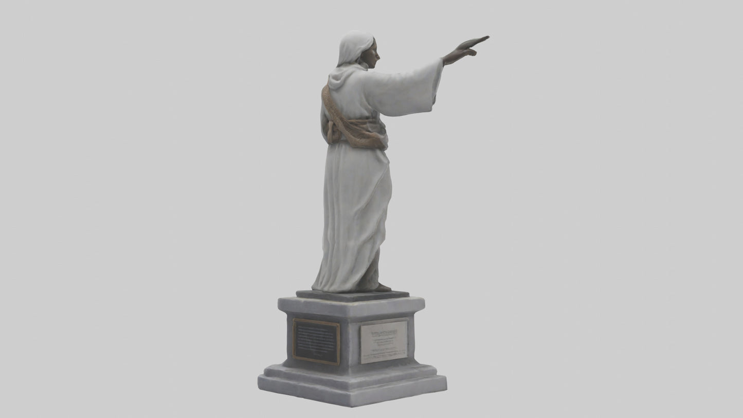 3D model Peaceful Resistance statue model VR / AR / low-poly