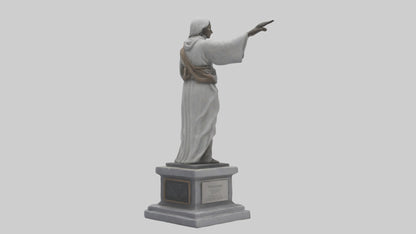 3D model Peaceful Resistance statue model VR / AR / low-poly