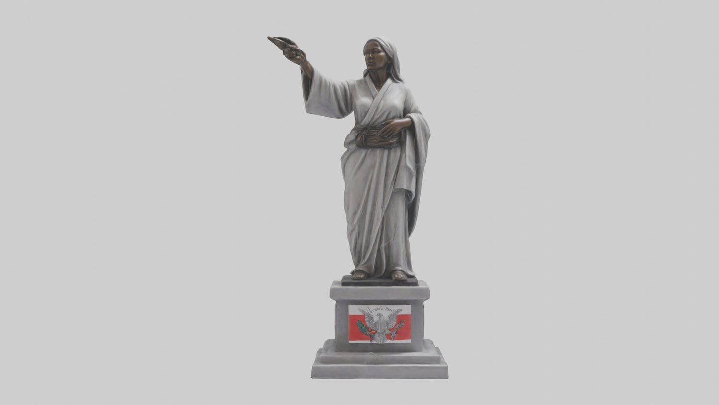 3D model Peaceful Resistance statue model VR / AR / low-poly