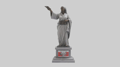 3D model Peaceful Resistance statue model VR / AR / low-poly