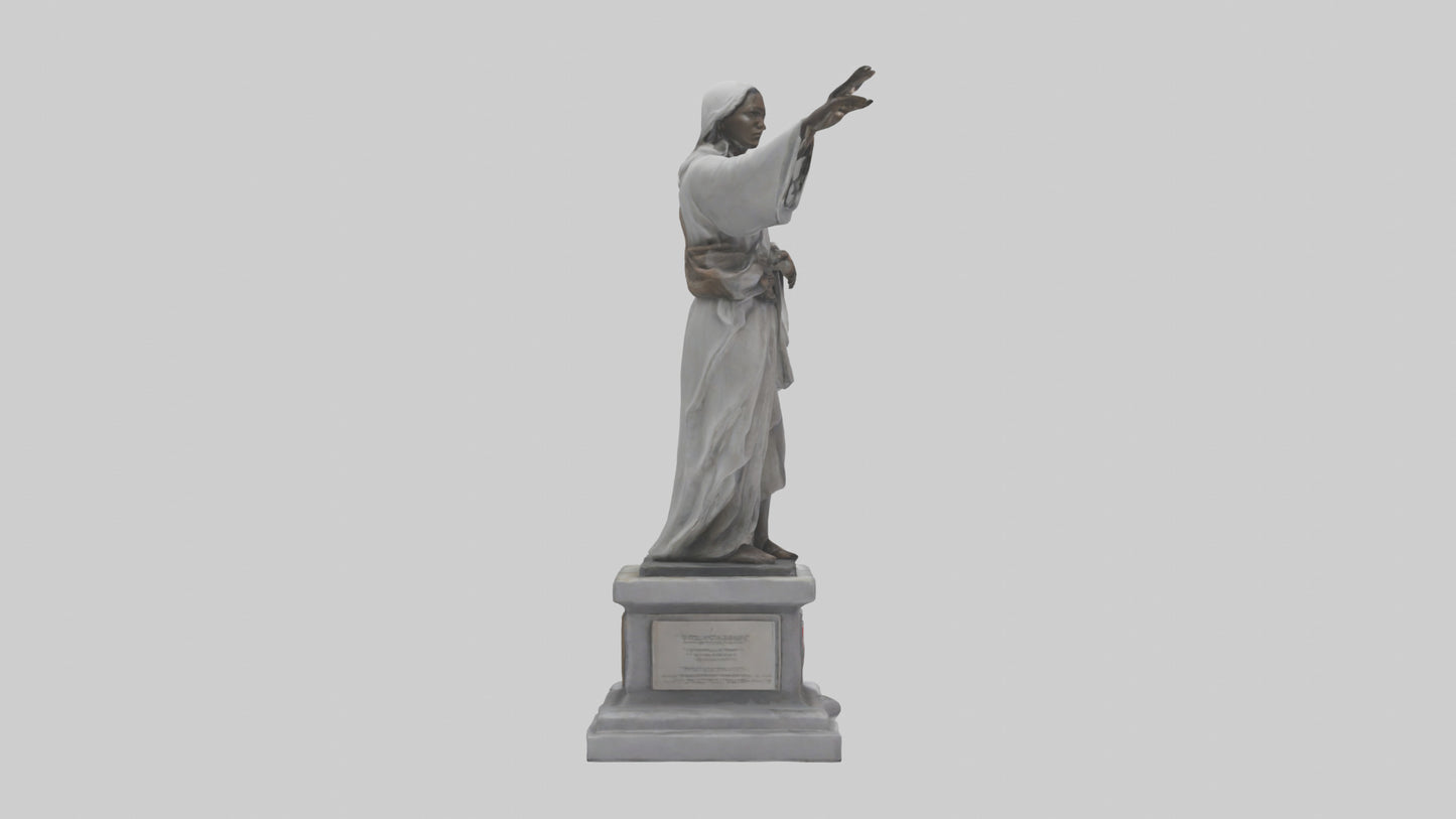 3D model Peaceful Resistance statue model VR / AR / low-poly