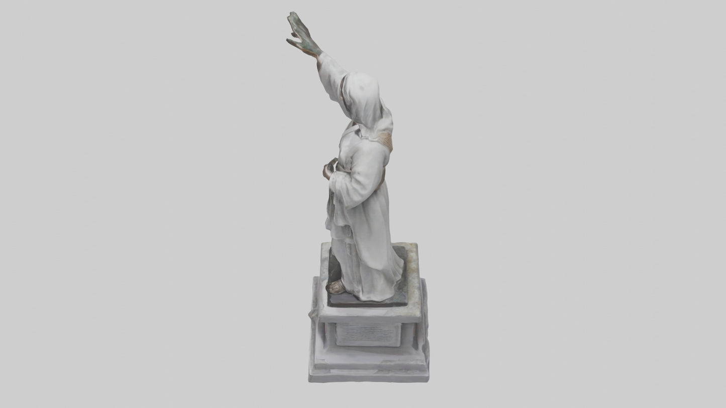 3D model Peaceful Resistance statue model VR / AR / low-poly