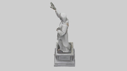 3D model Peaceful Resistance statue model VR / AR / low-poly