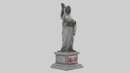 3D model Peaceful Resistance statue model VR / AR / low-poly