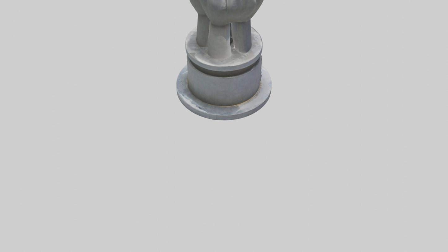 3D model Peaceful Revolution monument model VR / AR / low-poly