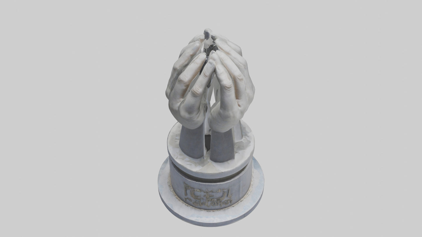 3D model Peaceful Revolution monument model VR / AR / low-poly