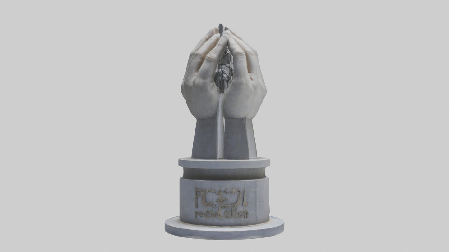 3D model Peaceful Revolution monument model VR / AR / low-poly