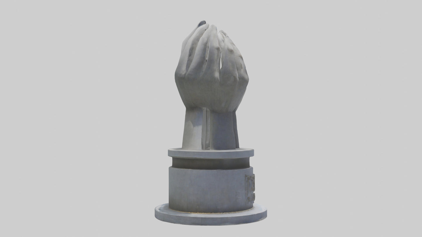 3D model Peaceful Revolution monument model VR / AR / low-poly