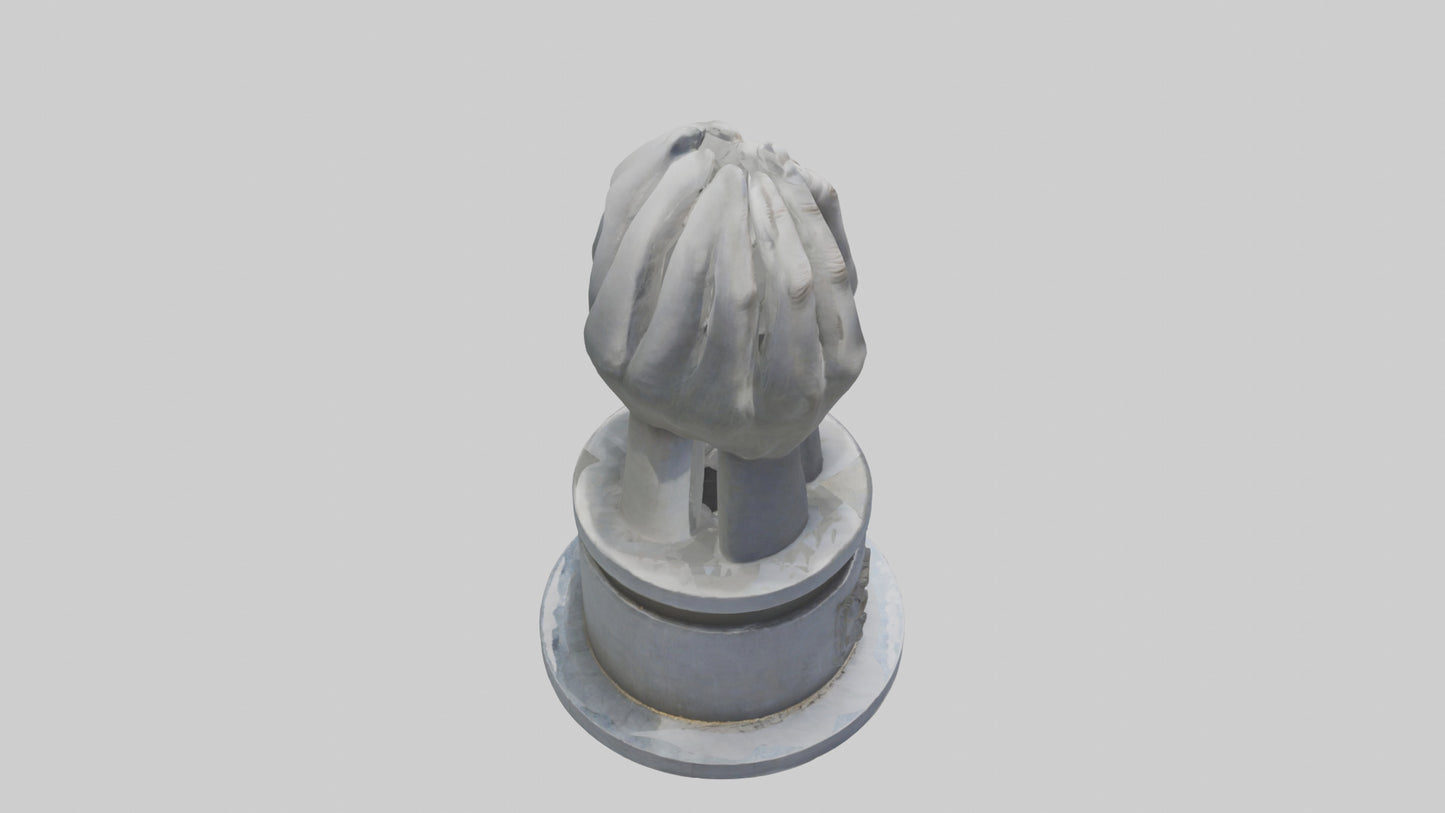 3D model Peaceful Revolution monument model VR / AR / low-poly
