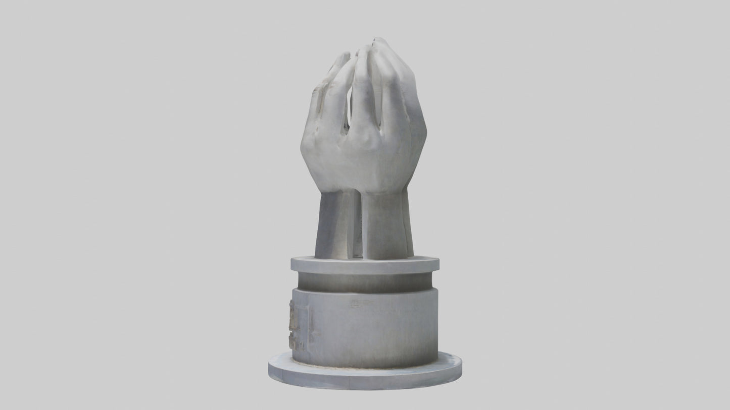 3D model Peaceful Revolution monument model VR / AR / low-poly