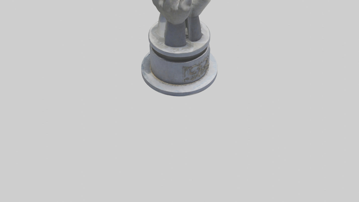 3D model Peaceful Revolution monument model VR / AR / low-poly