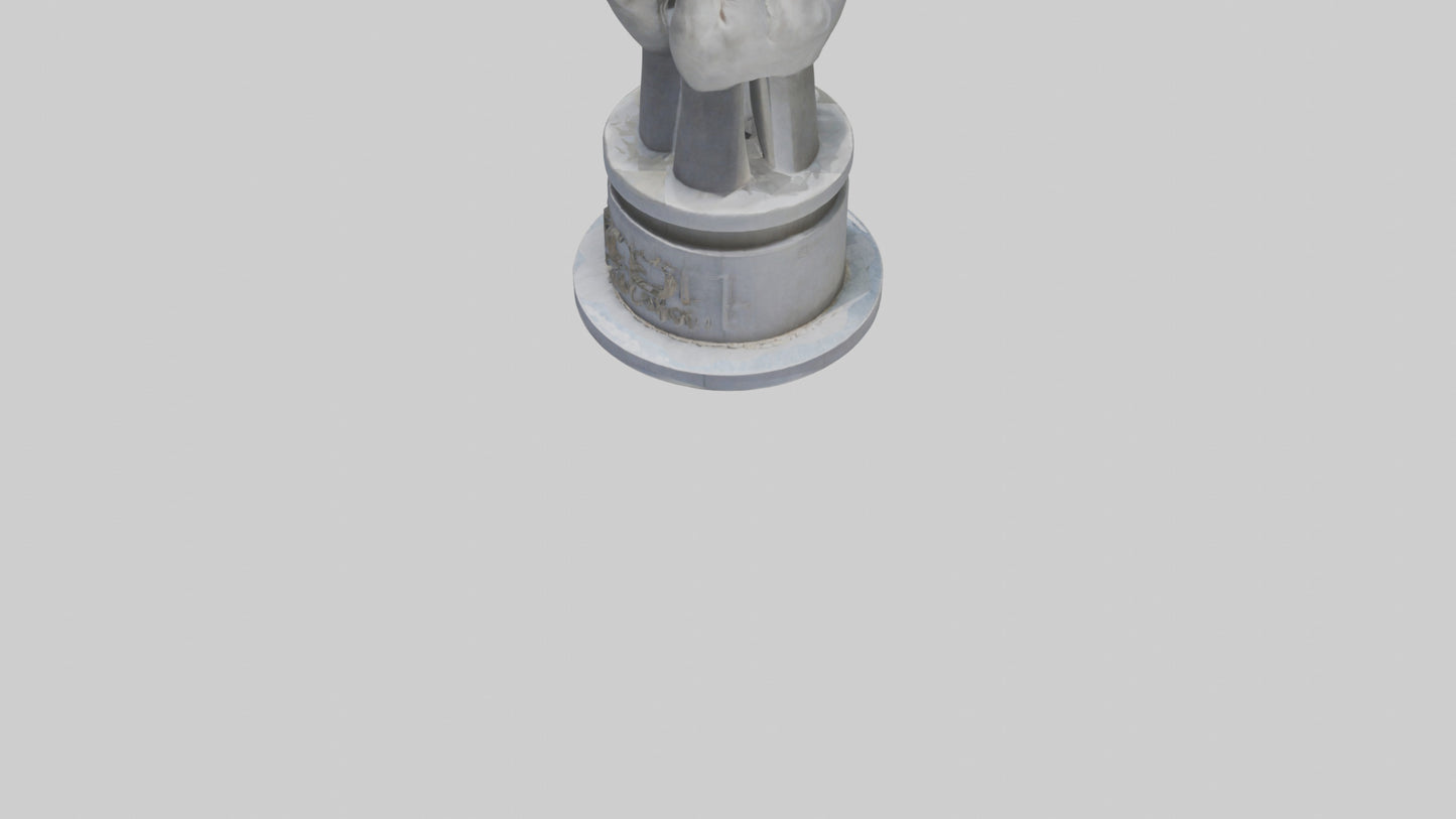 3D model Peaceful Revolution monument model VR / AR / low-poly