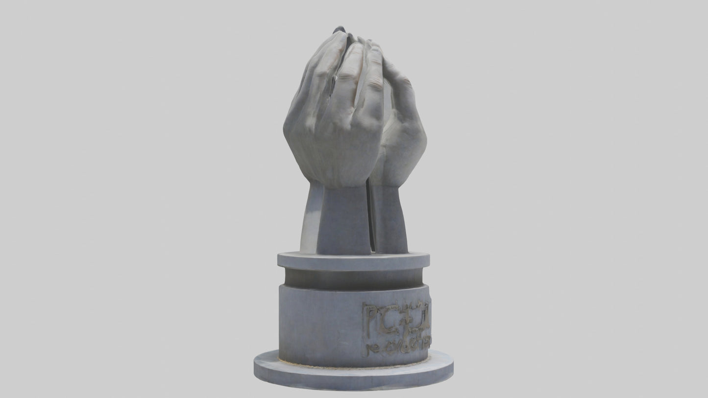 3D model Peaceful Revolution monument model VR / AR / low-poly