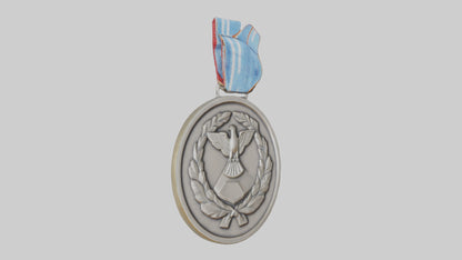 Peacekeepers Medal model VR / AR / low-poly