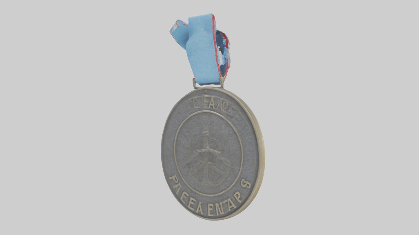 Peacekeepers Medal model VR / AR / low-poly