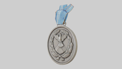 Peacekeepers Medal model VR / AR / low-poly