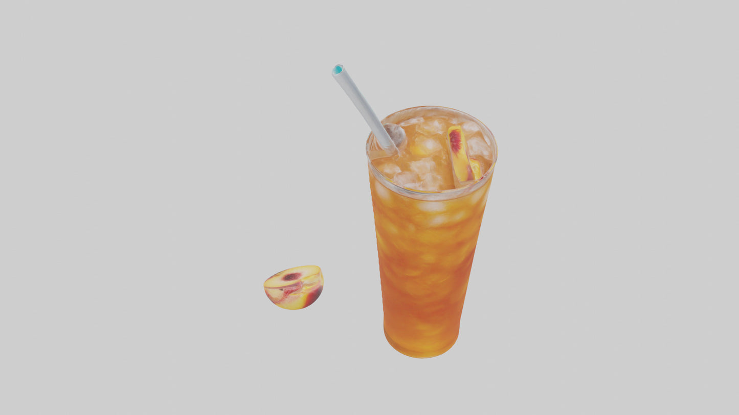 3D model Peach iced tea model VR / AR / low-poly