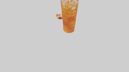 3D model Peach iced tea model VR / AR / low-poly