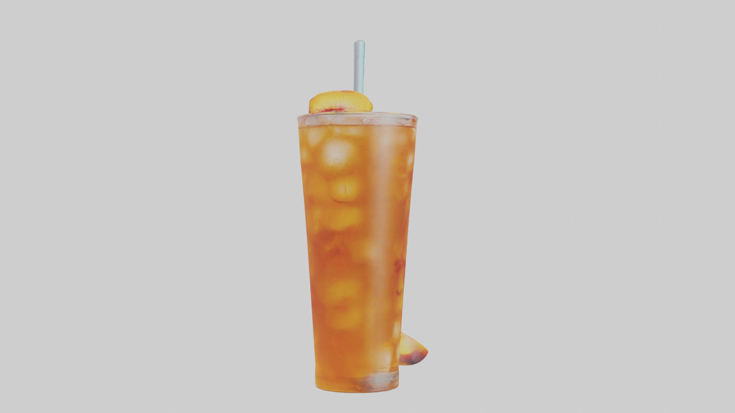 3D model Peach iced tea model VR / AR / low-poly