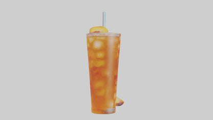 3D model Peach iced tea model VR / AR / low-poly