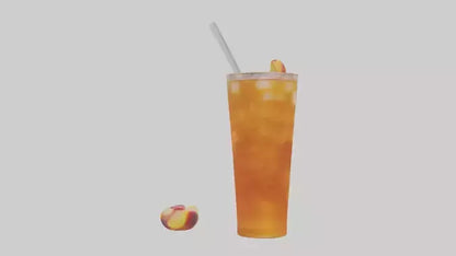 3D model Peach iced tea model VR / AR / low-poly