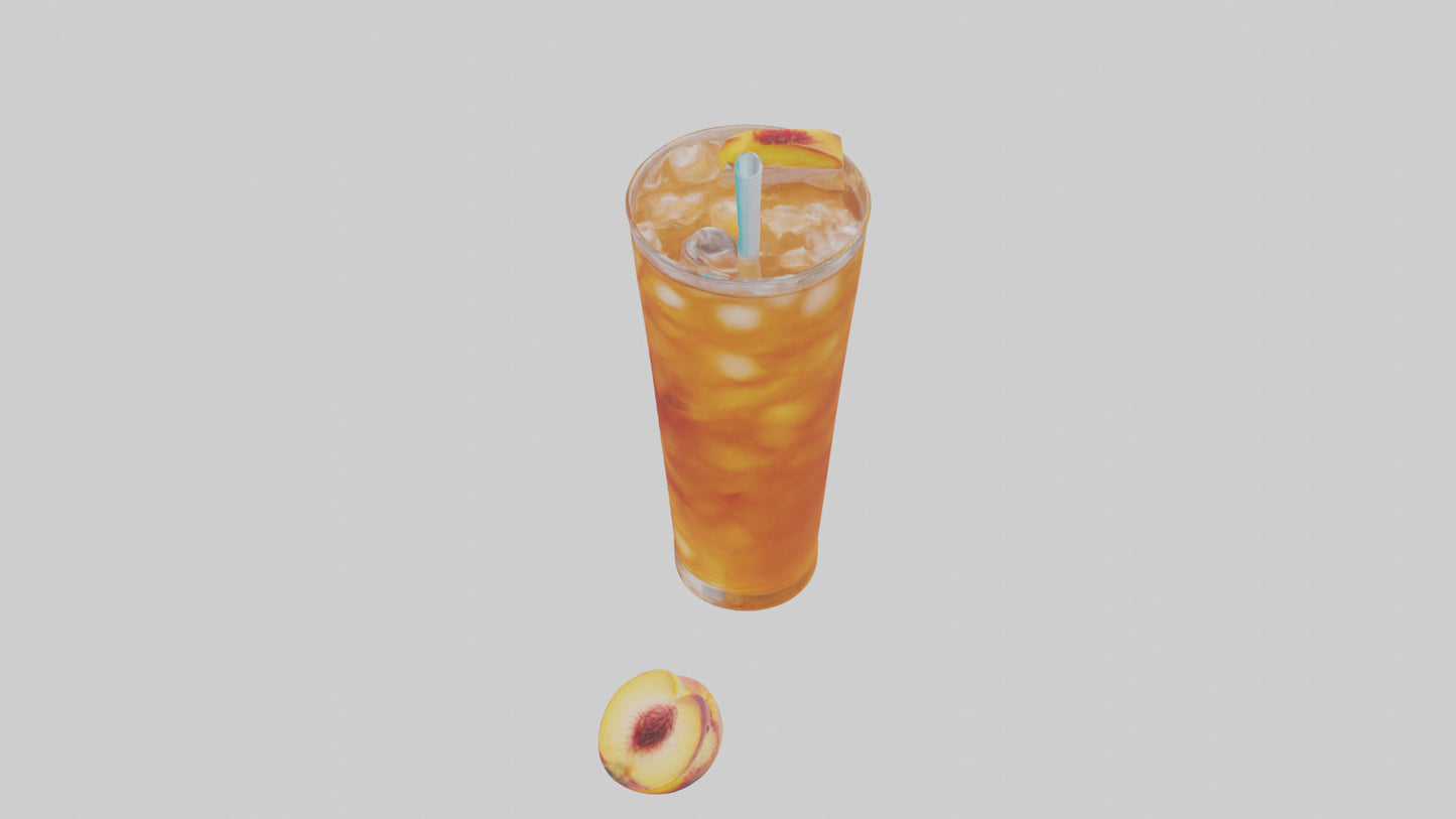 3D model Peach iced tea model VR / AR / low-poly