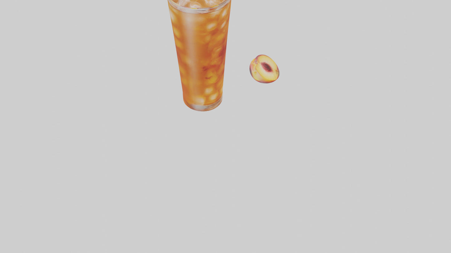3D model Peach iced tea model VR / AR / low-poly