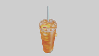 3D model Peach iced tea model VR / AR / low-poly