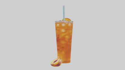 3D model Peach iced tea model VR / AR / low-poly