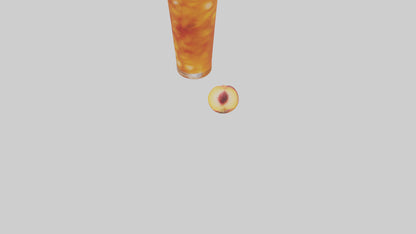 3D model Peach iced tea model VR / AR / low-poly