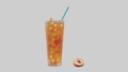 3D model Peach iced tea model VR / AR / low-poly