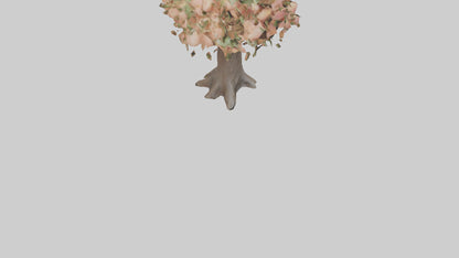 3D model Peach tree model VR / AR / low-poly