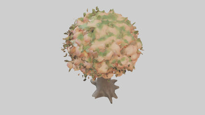 3D model Peach tree model VR / AR / low-poly