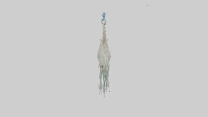 3D model Peafowl Skeleton model VR / AR / low-poly