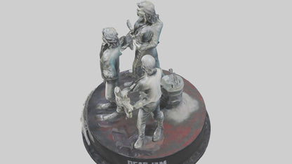 3D model Pearl Jam statue model VR / AR / low-poly