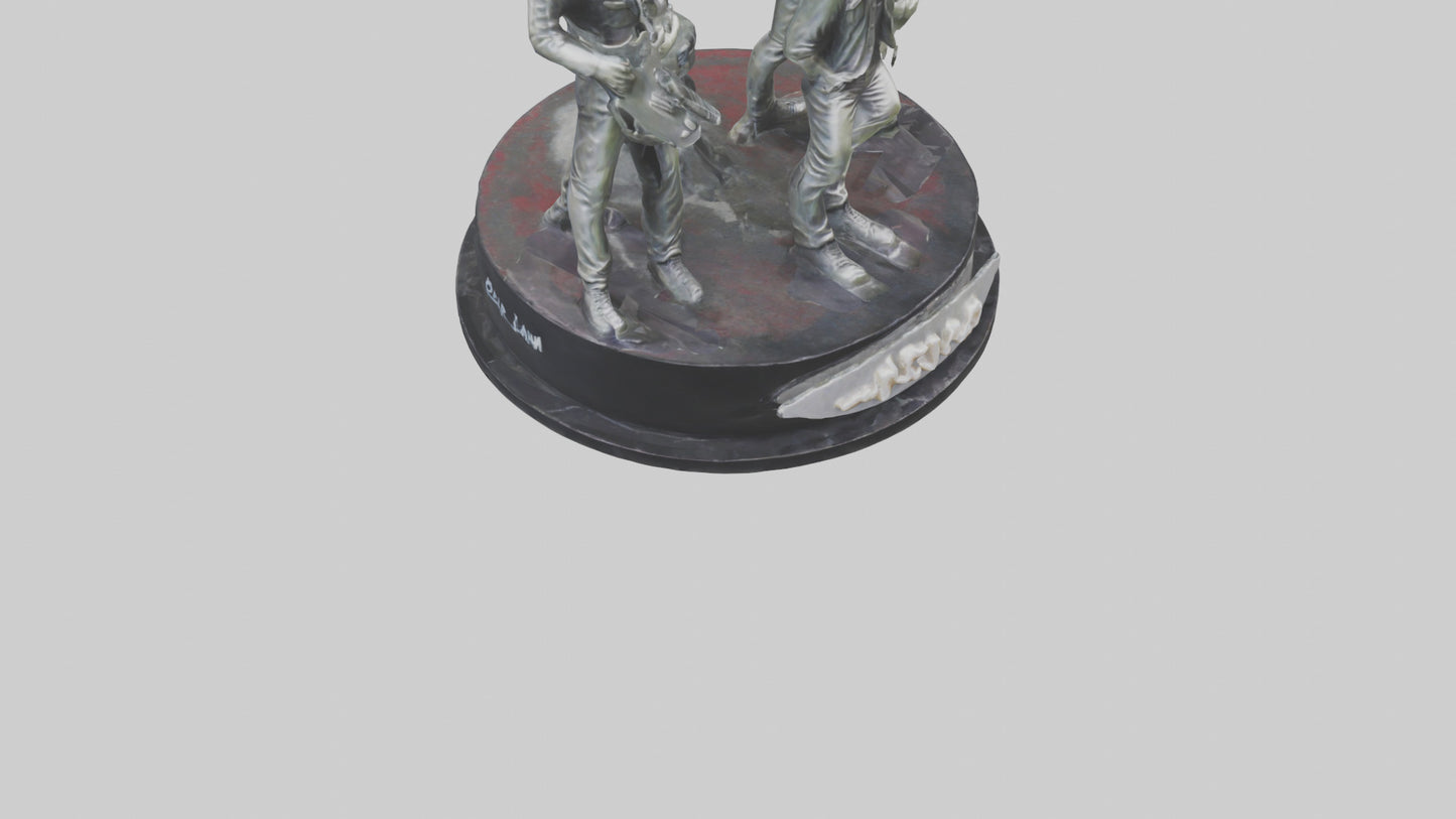3D model Pearl Jam statue model VR / AR / low-poly