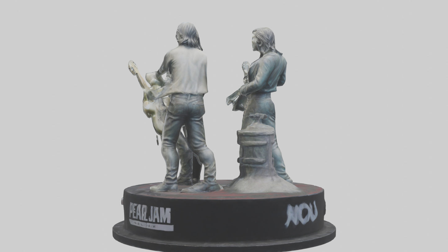 3D model Pearl Jam statue model VR / AR / low-poly