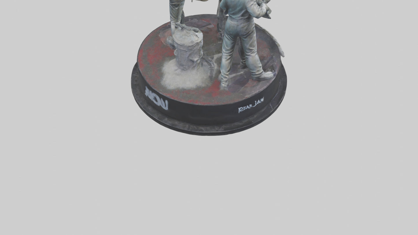 3D model Pearl Jam statue model VR / AR / low-poly
