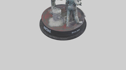 3D model Pearl Jam statue model VR / AR / low-poly