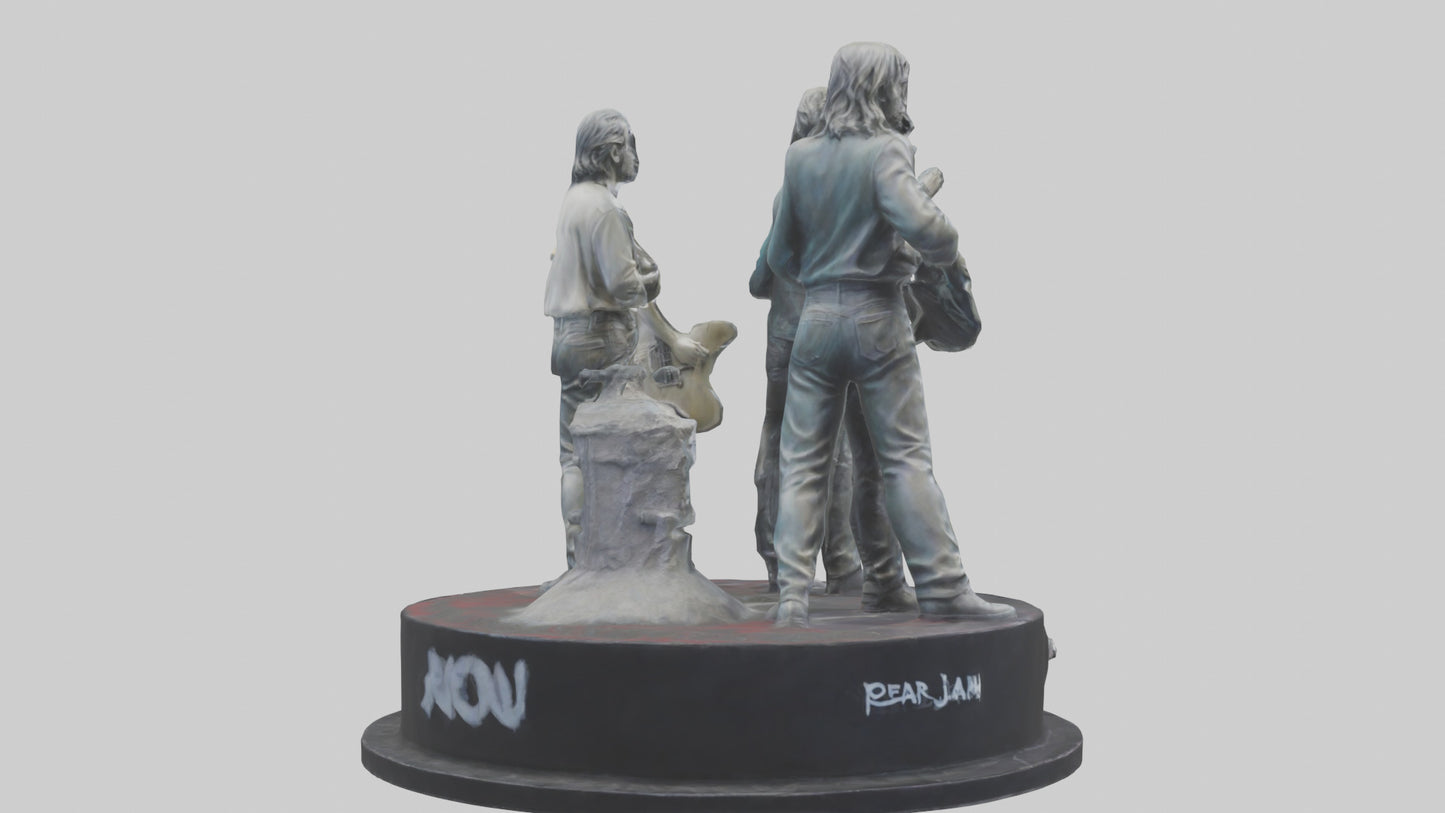 3D model Pearl Jam statue model VR / AR / low-poly