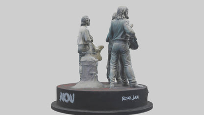 3D model Pearl Jam statue model VR / AR / low-poly