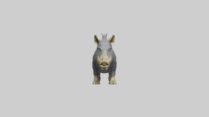 3D model Peccary statue model VR / AR / low-poly