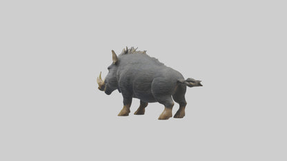 3D model Peccary statue model VR / AR / low-poly