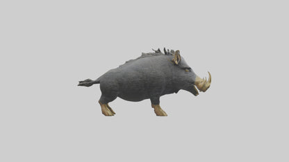 3D model Peccary statue model VR / AR / low-poly