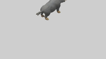 3D model Peccary statue model VR / AR / low-poly