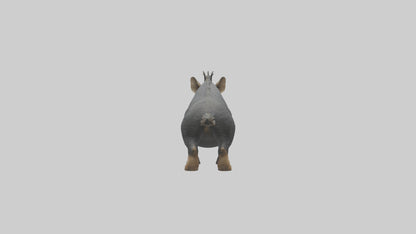 3D model Peccary statue model VR / AR / low-poly