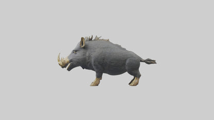 3D model Peccary statue model VR / AR / low-poly