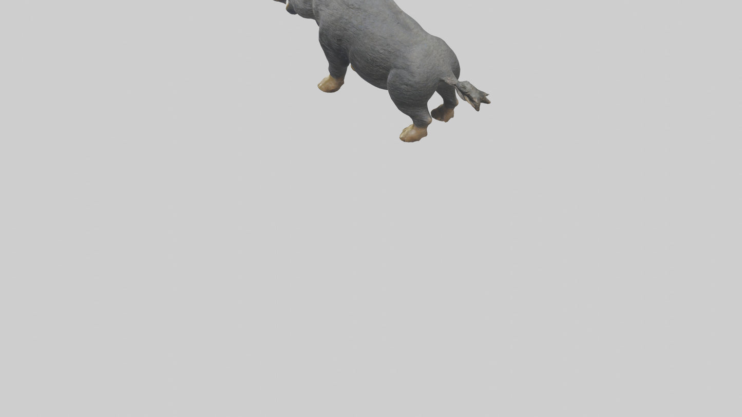 3D model Peccary statue model VR / AR / low-poly