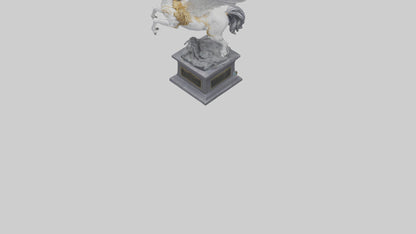 3D model Pegasus Rising statue model VR / AR / low-poly